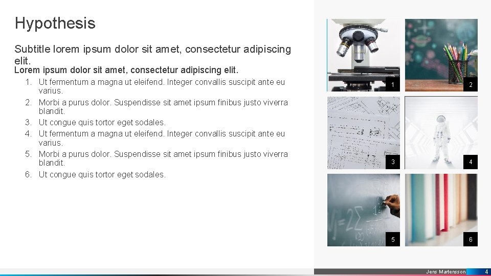 Hypothesis Subtitle lorem ipsum dolor sit amet, consectetur adipiscing elit. Lorem ipsum dolor sit