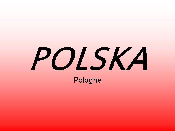 POLSKA Pologne 