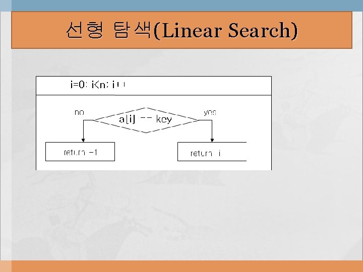 선형 탐색(Linear Search) 