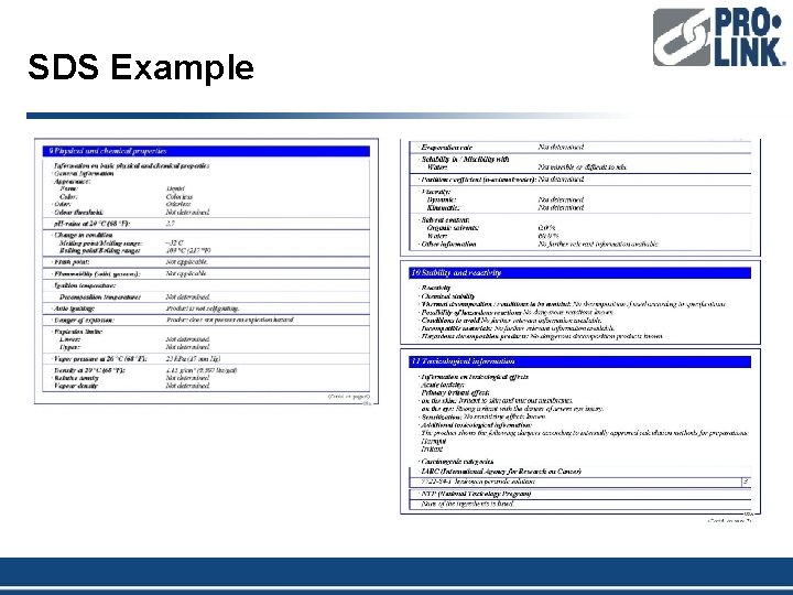 SDS Example 