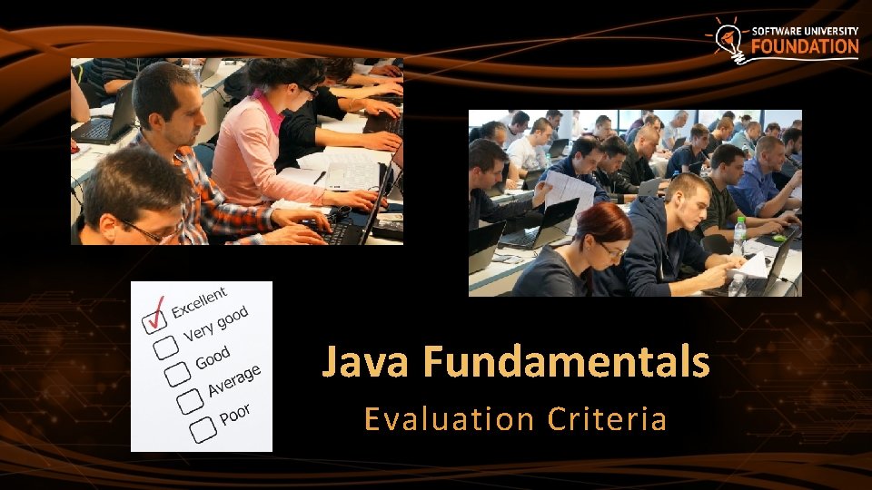 Java Fundamentals Evaluation Criteria 