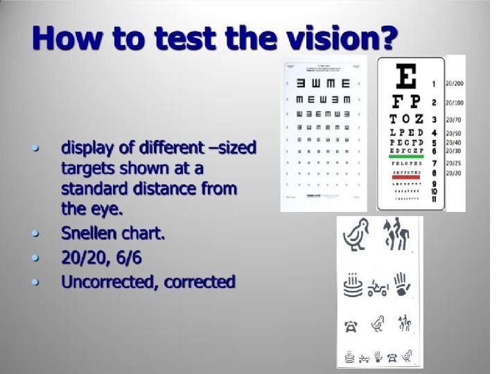 test ocular cm