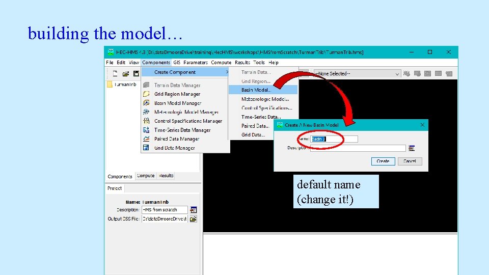 building the model… default name (change it!) building the model… default name (change it!)