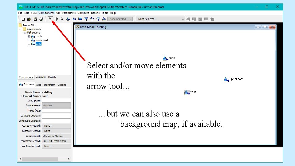 Select and/or move elements with the arrow tool… …but we can also use a Select and/or move elements with the arrow tool… …but we can also use a