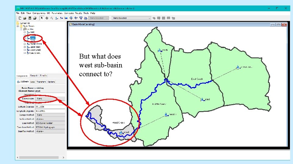 But what does west sub-basin connect to? But what does west sub-basin connect to?