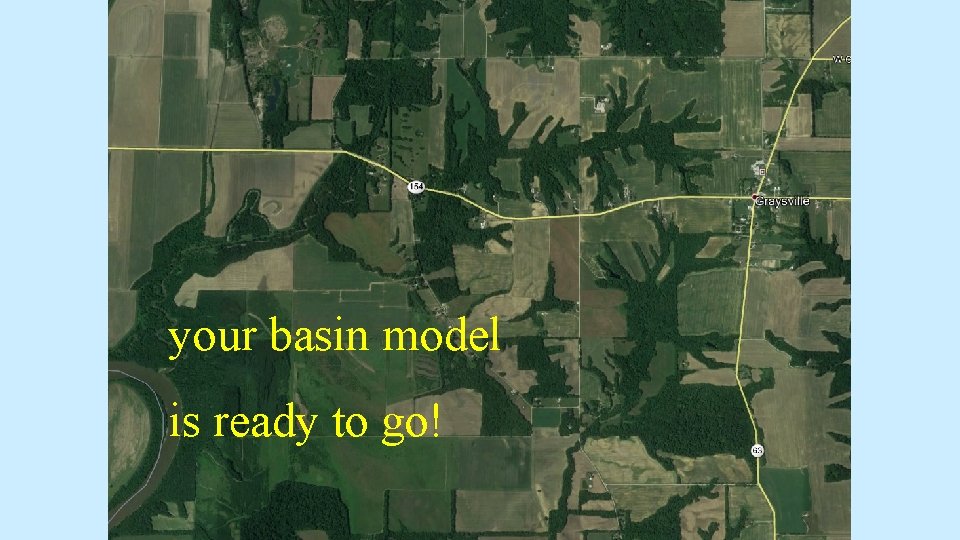 your basin model is ready to go! your basin model is ready to go!
