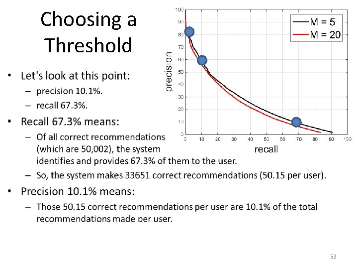 Choosing a Threshold • 52 