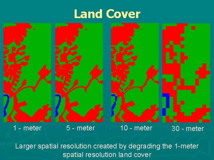 Land Cover 1 - meter 5 - meter 10 - meter 30 - meter