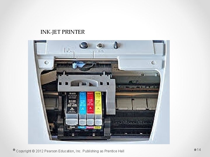 INK-JET PRINTER Copyright © 2012 Pearson Education, Inc. Publishing as Prentice Hall 14 INK-JET PRINTER Copyright © 2012 Pearson Education, Inc. Publishing as Prentice Hall 14
