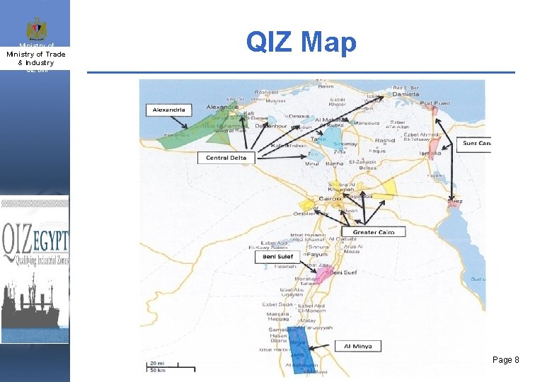 Ministry of Trade Industry & Trade and SMEs & Industry QIZ Map QIZ Unit