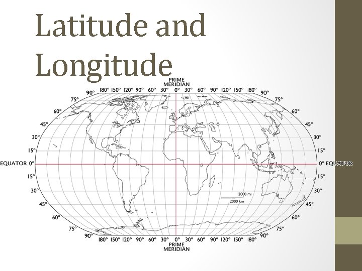 Latitude and Longitude 