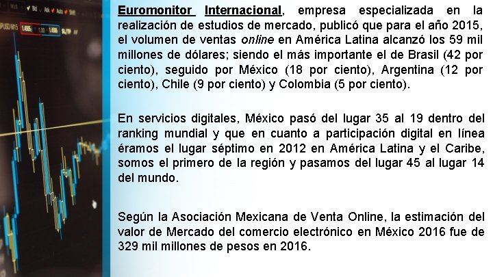 Euromonitor Internacional, empresa especializada en la realización de estudios de mercado, publicó que para