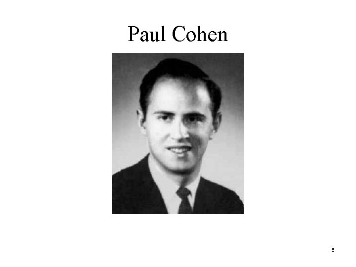 Paul Cohen 8 