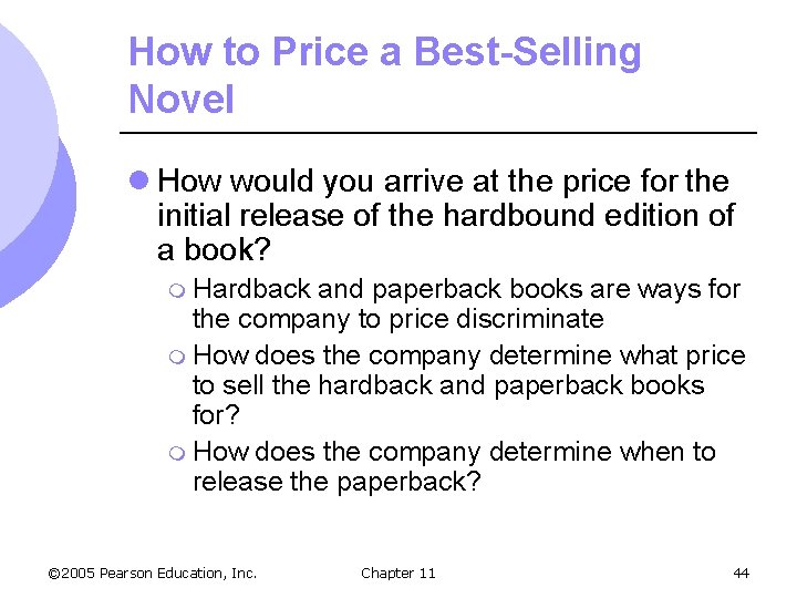 How to Price a Best-Selling Novel l How would you arrive at the price