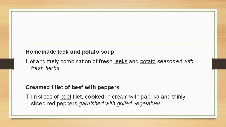 Homemade leek and potato soup Hot and tasty combination of fresh leeks and potato