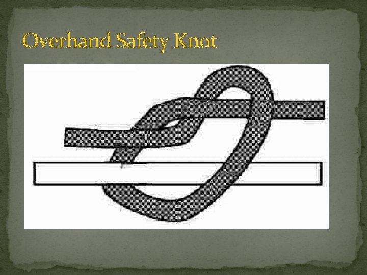 Overhand Safety Knot 