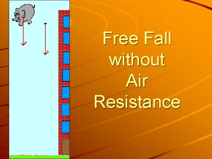 Free Fall without Air Resistance 