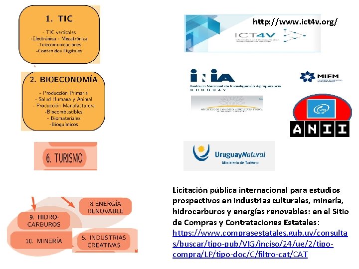http: //www. ict 4 v. org/ Licitación pública internacional para estudios prospectivos en industrias