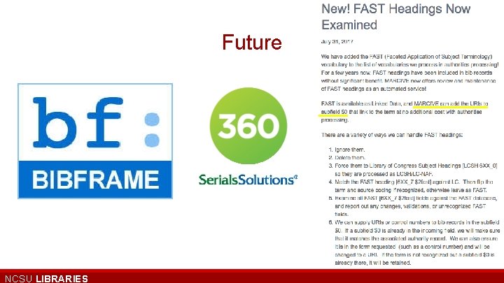 Future NCSU LIBRARIES 