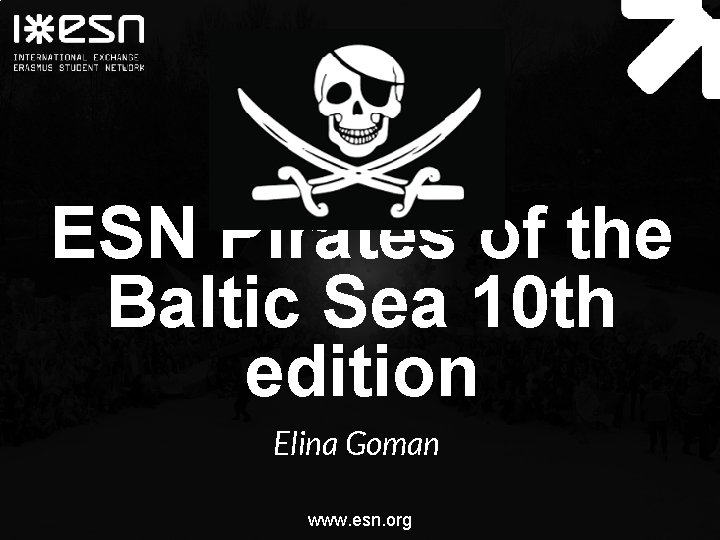 ESN Pirates of the Baltic Sea 10 th edition Elina Goman www. esn. org