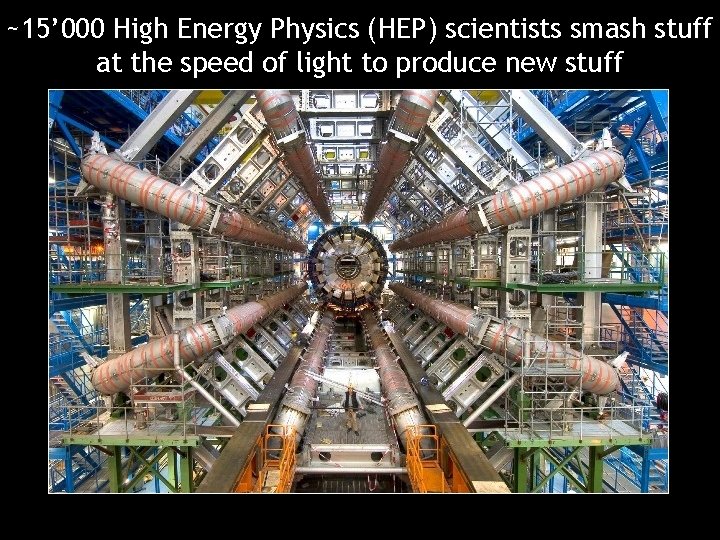~15’ 000 High Energy Physics (HEP) scientists smash stuff at the speed of light