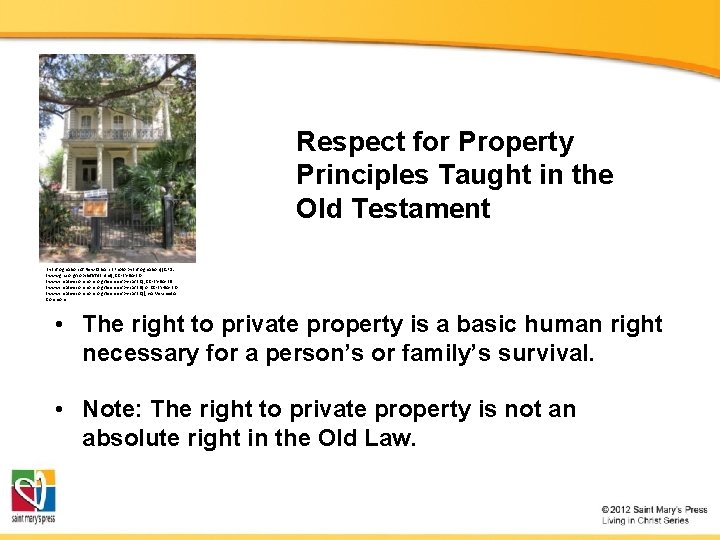 Respect for Property Principles Taught in the Old Testament By Infrogmation of New Orleans