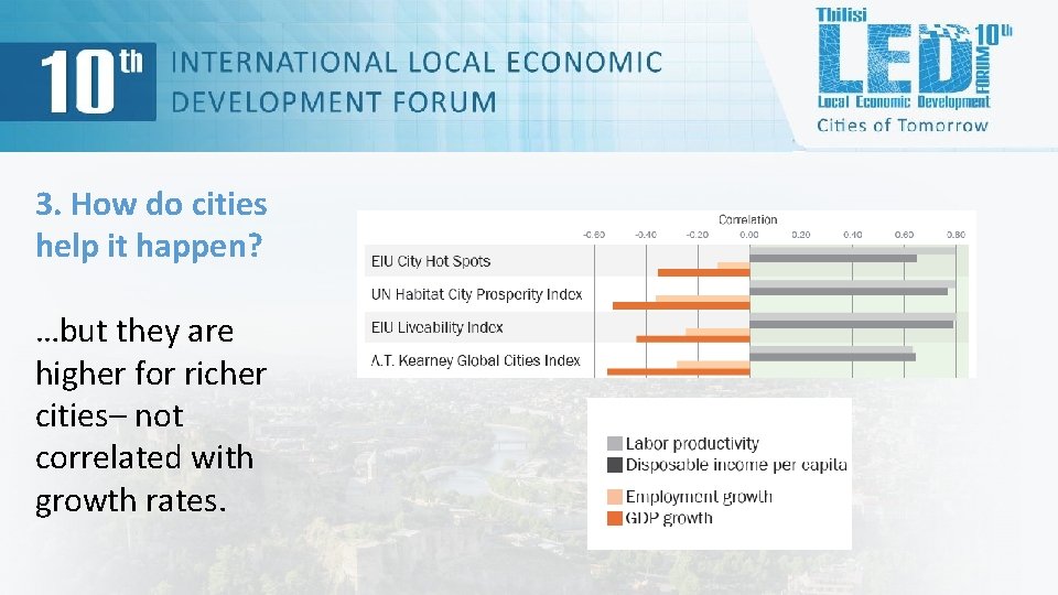 3. How do cities help it happen? …but they are higher for richer cities–