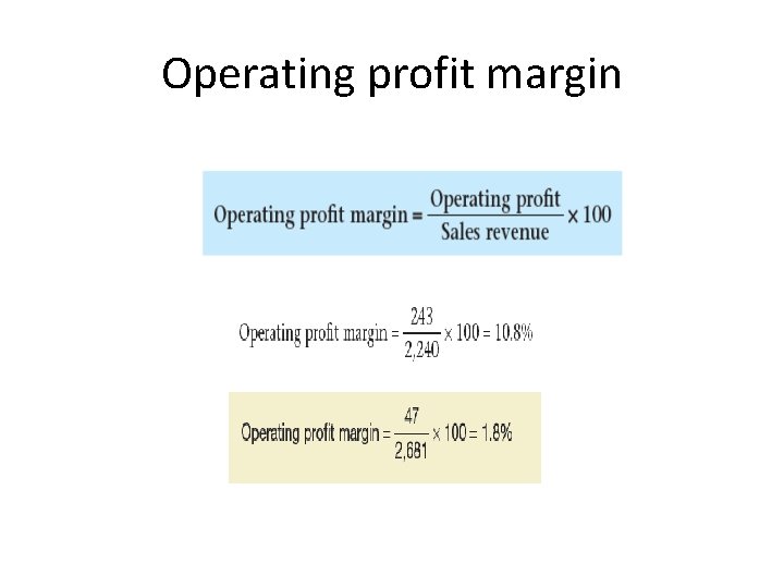 Operating profit margin 