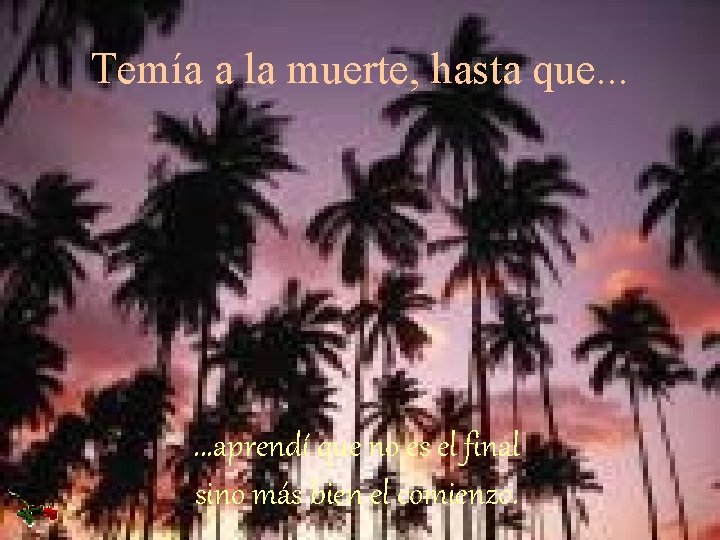 Temía a la muerte, hasta que. . . aprendí que no es el final