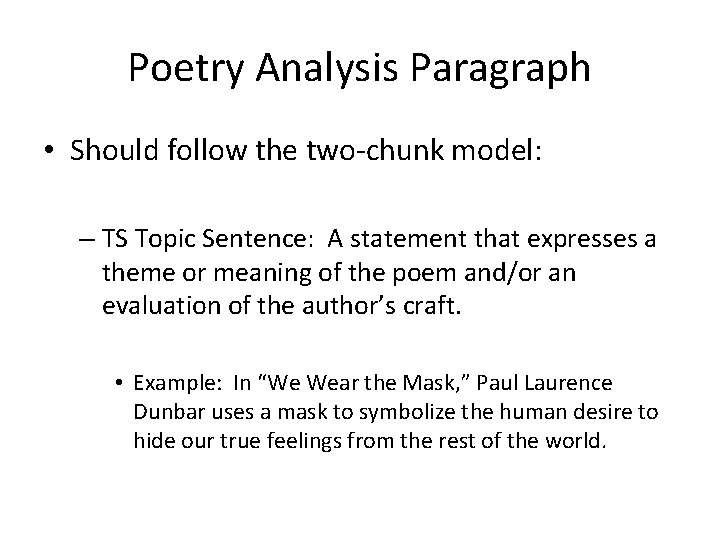 We Wear The Mask Paul Laurence Dunbar We