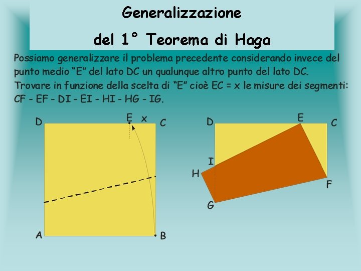 Generalizzazione del 1° Teorema di Haga Generalizzazione del 1° Teorema di Haga