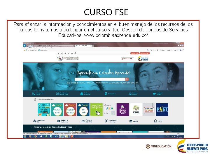 CURSO FSE Para afianzar la información y conocimientos en el buen manejo de los