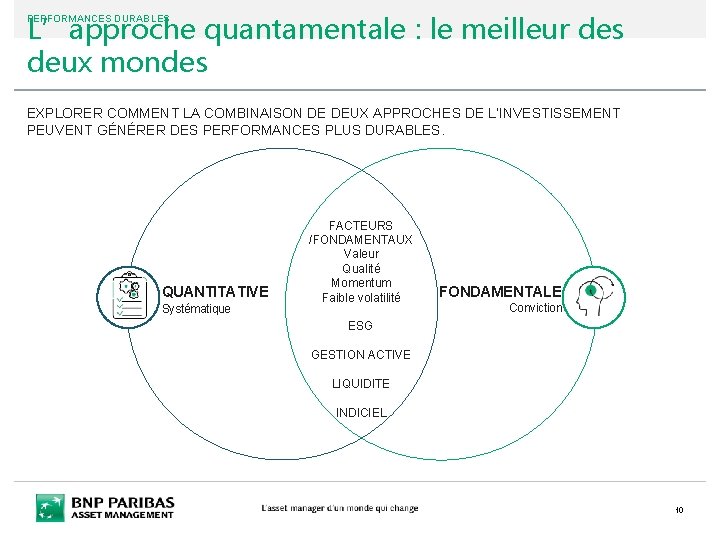L’approche quantamentale : le meilleur des deux mondes PERFORMANCES DURABLES EXPLORER COMMENT LA COMBINAISON