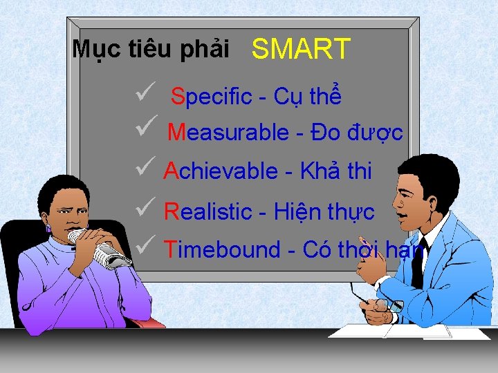 Mục tiêu phải SMART ü Specific - Cụ thể ü Measurable - Đo được