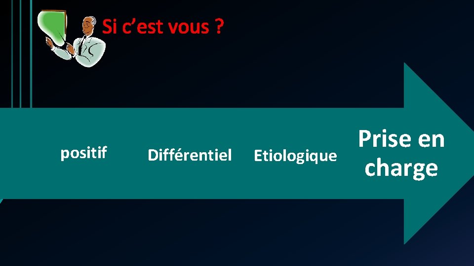 Si c’est vous ? positif Prise en Différentiel Etiologique charge Si c’est vous ? positif Prise en Différentiel Etiologique charge