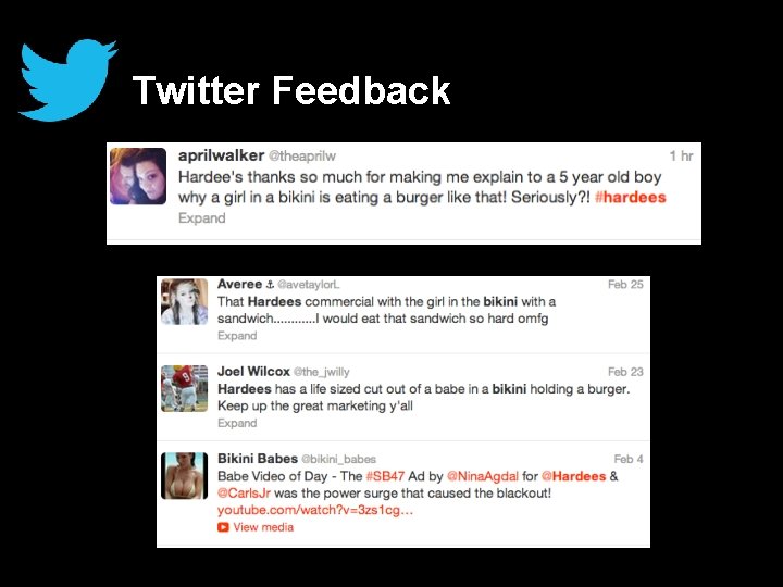 Twitter Feedback 