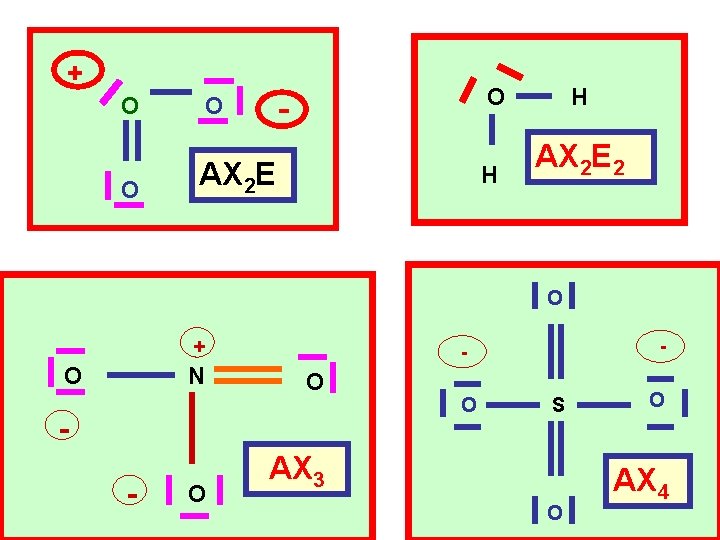 + O O - O AX 2 E O H H AX 2 E