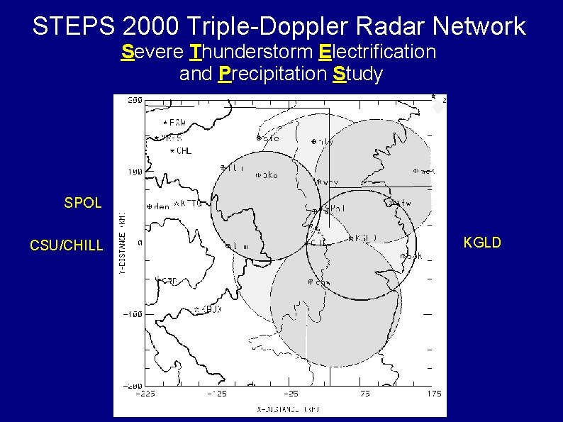STEPS 2000 Triple-Doppler Radar Network Severe Thunderstorm Electrification and Precipitation Study SPOL CSU/CHILL KGLD