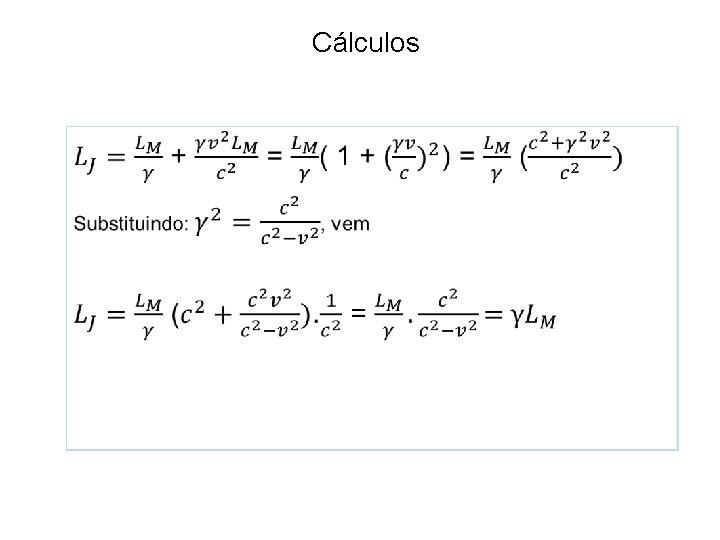 Cálculos 