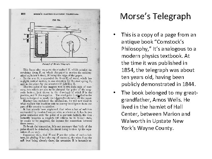 Morse’s Telegraph • This is a copy of a page from an antique book