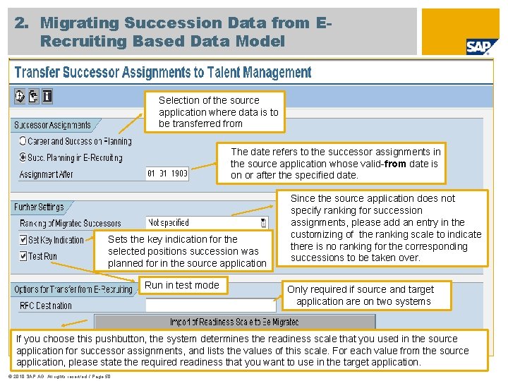 2. Migrating Succession Data from ERecruiting Based Data Model Selection of the source application