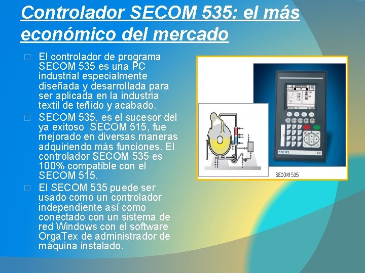 Controlador SECOM 535: el más económico del mercado El controlador de programa SECOM 535