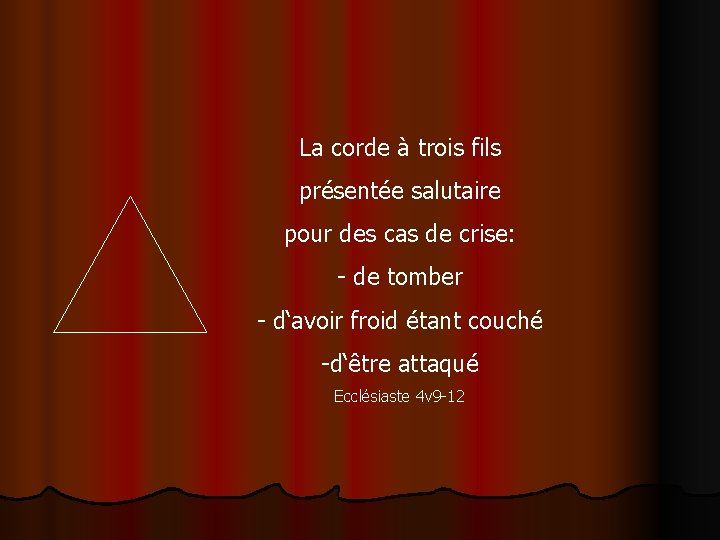 La corde à trois fils présentée salutaire pour des cas de crise: - de La corde à trois fils présentée salutaire pour des cas de crise: - de