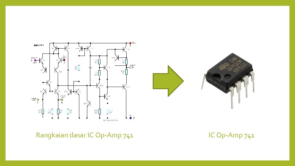 Rangkaian dasar IC Op-Amp 741 