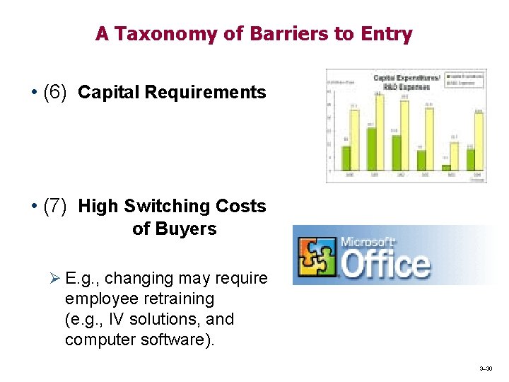 A Taxonomy of Barriers to Entry • (6) Capital Requirements • (7) High Switching A Taxonomy of Barriers to Entry • (6) Capital Requirements • (7) High Switching