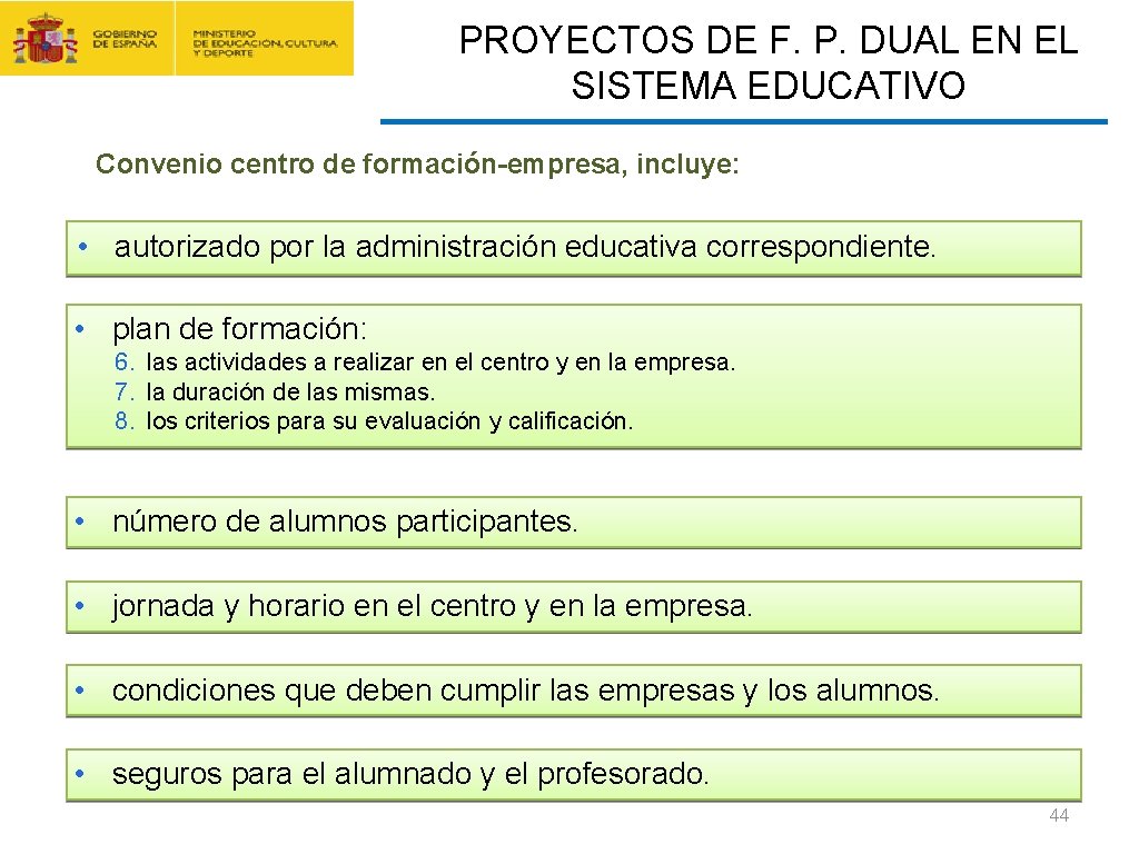 CONTRATO FORMACIÓN Y APRENDIZAJE Y FORMACIÓN PROFESIONAL DUAL PROYECTOS DE F. P. DUAL EN
