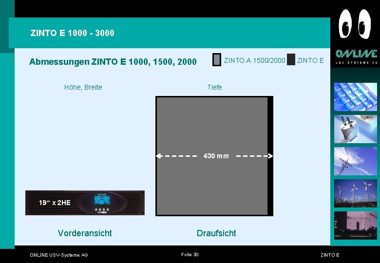 ZINTO E 1000 - 3000 Abmessungen ZINTO E 1000, 1500, 2000 ZINTO A 1500/2000 ZINTO E 1000 - 3000 Abmessungen ZINTO E 1000, 1500, 2000 ZINTO A 1500/2000