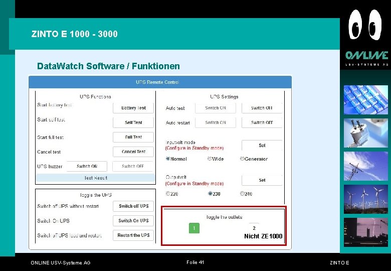 ZINTO E 1000 - 3000 Data. Watch Software / Funktionen Nicht ZE 1000 ONLINE ZINTO E 1000 - 3000 Data. Watch Software / Funktionen Nicht ZE 1000 ONLINE