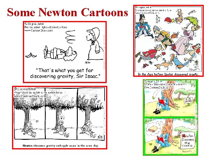 Some Newton Cartoons 