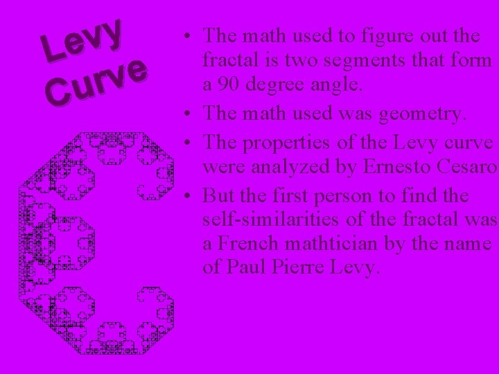 y v Le e v r u C • The math used to figure y v Le e v r u C • The math used to figure